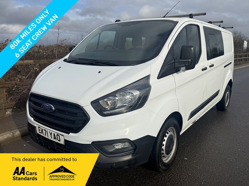 Ford Transit Custom 2.0 320 EcoBlue Leader Crew Van Double Cab 5dr Diesel Manual L2 H1 Euro 6 (s/s) (130 ps) - U63