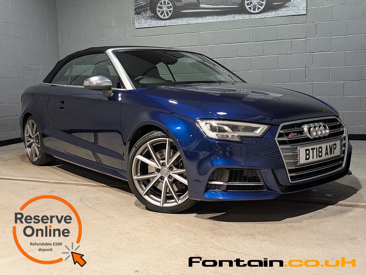 Audi 2.0 TFSI Cabriolet 2dr Petrol S Tronic quattro Euro 6 (s/s) (310 ps)