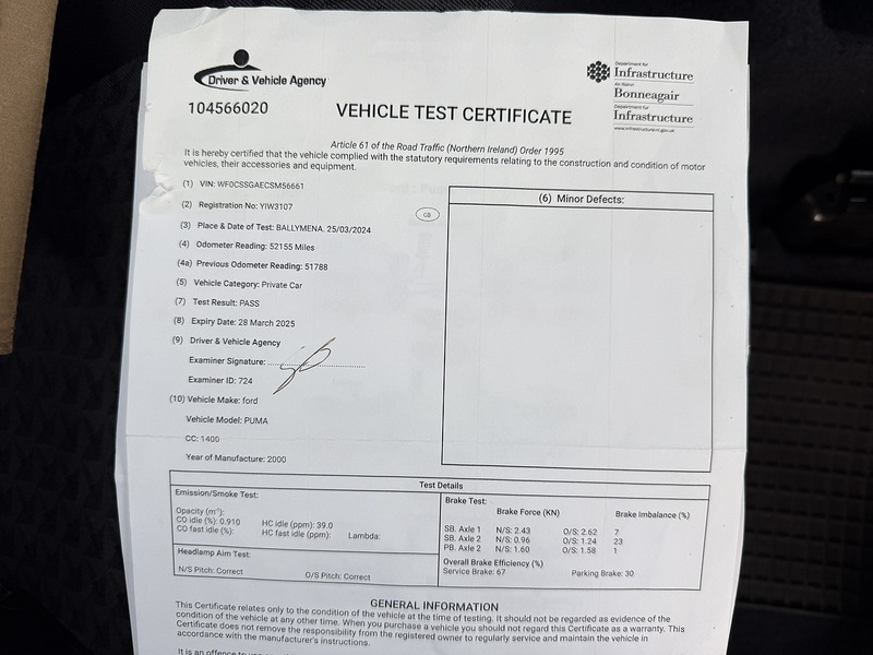 Ford Zetec 0.0 3dr Hatchback Manual Petrol