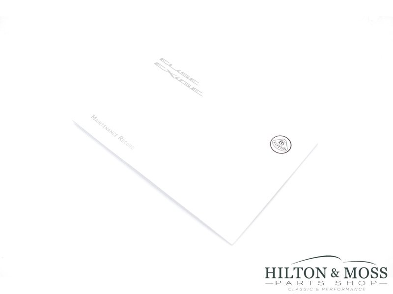 Lotus Elise S3 / Exige S3 Maintenance Record / Service Book Image 1