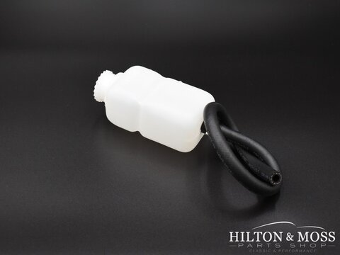 Jaguar E-Type S1 / S2 / S3 Clutch Fluid Reservoir, Square Type with hose