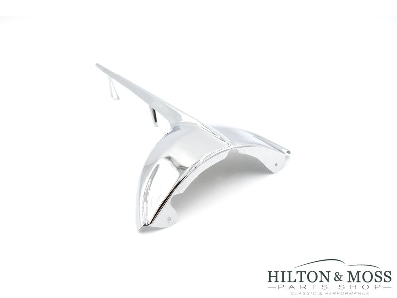 Jaguar E-Type S2 / S3 Headlamp Motif Chrome Crown Finisher - Right RH Image 1