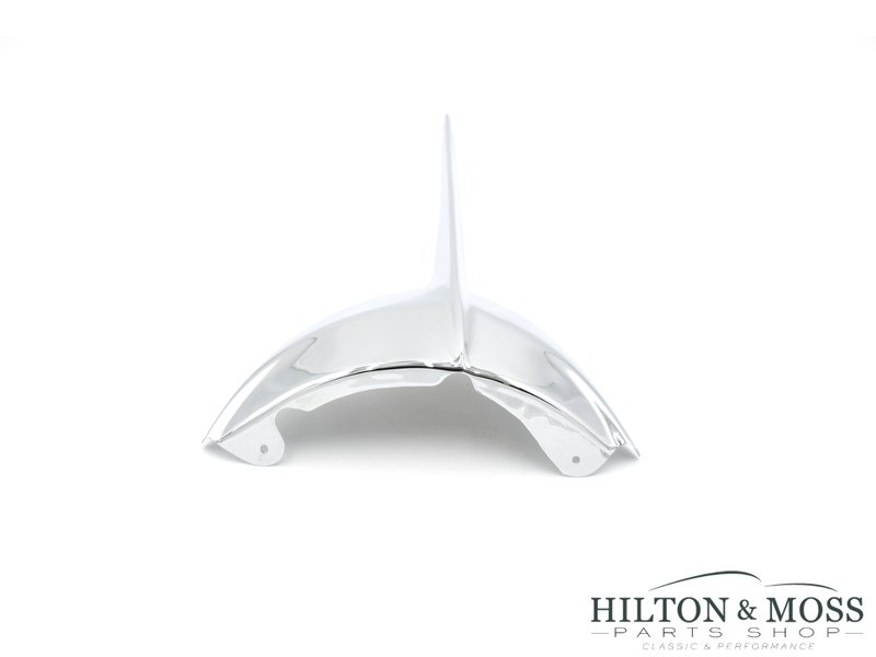 Jaguar E-Type S2 / S3 Headlamp Motif Chrome Crown Finisher - Right RH Image 2