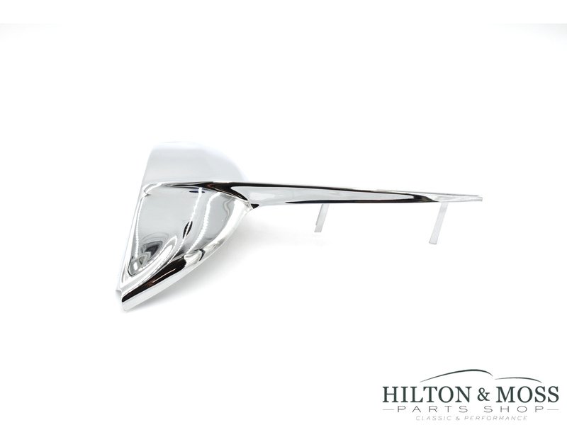 Jaguar E-Type S2 / S3 Headlamp Motif Chrome Crown Finisher - Right RH Image 4