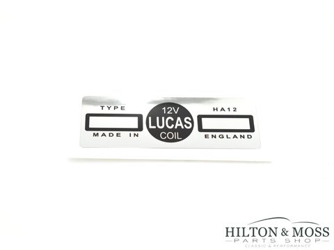 Chrome &amp; Black Lucas Coil Sticker