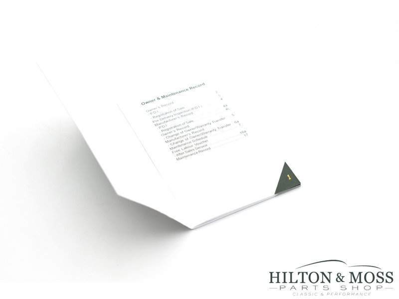 Elise / Exige S2 green service/maintenance book Image 3