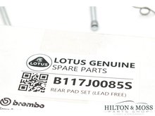 Lotus Elise S1 / S2 / S3 &amp; Exige S1 / S2 &amp; Europa S Rear Brake Pad Set Image 5