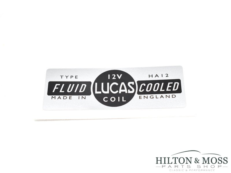 Lucas Coil Sticker- Fluid Cooled Silver Image 2
