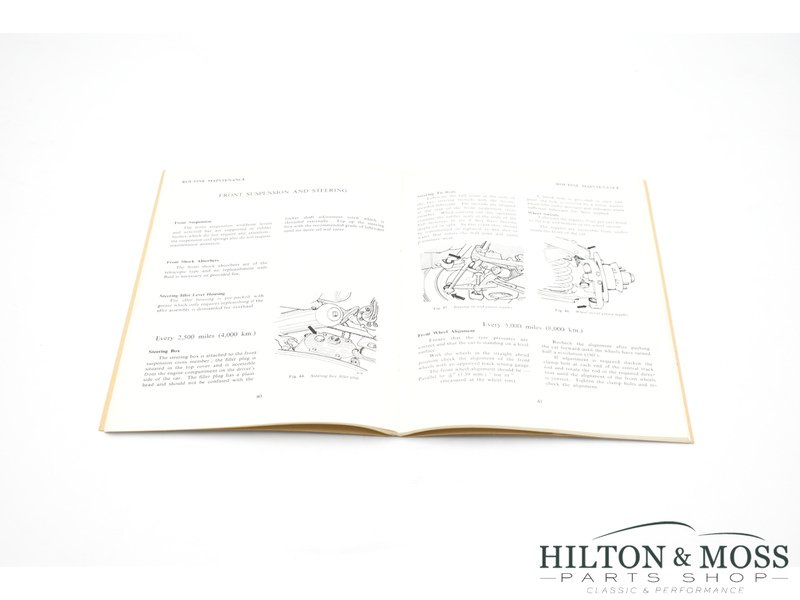 Jaguar Mark 2 / Mk2 2.4 Litre Operating, Maintenance and Service Handbook Image 4