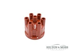 123 Electronic Ignition 6 Cylinder Red Distributor Cap Image 1