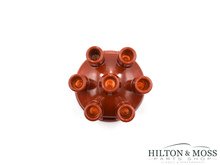 123 Electronic Ignition 6 Cylinder Red Distributor Cap Image 4