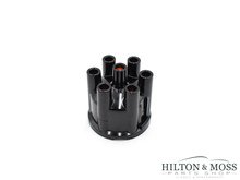 123 Electronic Ignition 6 Cylinder Black Distributor Cap Image 1
