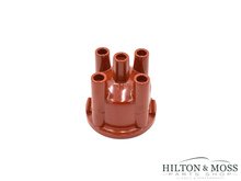 123 Electronic Ignition 4 Cylinder Red Distributor Cap Image 1