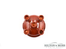 123 Electronic Ignition 4 Cylinder Red Distributor Cap Image 4
