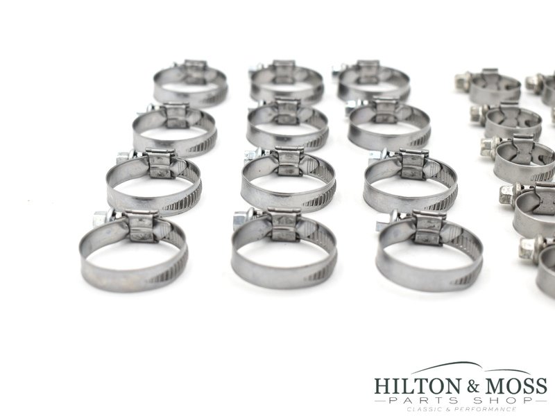 Mercedes W113 280SL Pagoda Coolant Hose Clamp Set Image 2