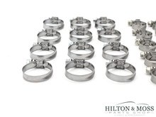 Mercedes W113 280SL Pagoda Coolant Hose Clamp Set Image 2