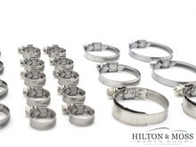 Mercedes W113 280SL Pagoda Coolant Hose Clamp Set Image 3