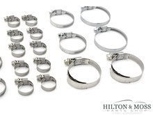 Mercedes W113 280SL Pagoda Coolant Hose Clamp Set Image 4