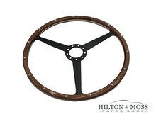 Aston Martin DB4 / DB5 / DB6 OEM Flat Black Anodised CSK Steering Wheel 16 inch Image 1