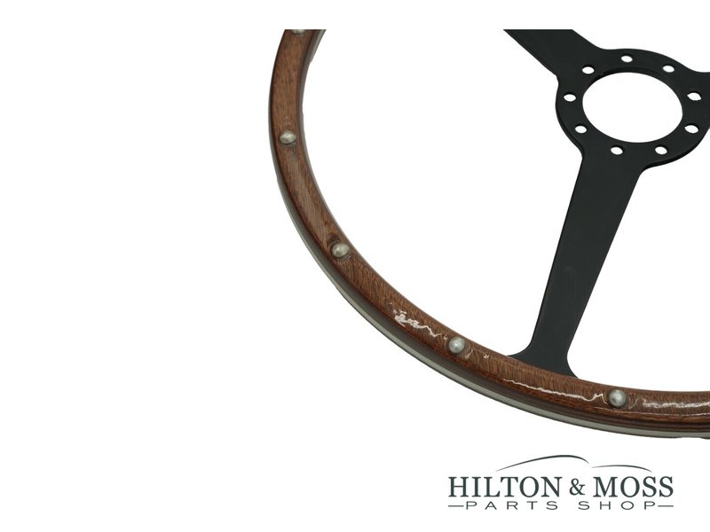 Aston Martin DB4 / DB5 / DB6 OEM Flat Black Anodised CSK Steering Wheel 16 inch Image 2