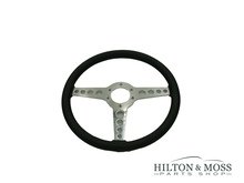 Jaguar E-Type OEM T Leather Steering Wheel 14 inch Image 1