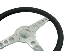 Jaguar E-type OEM T Leather Steering Wheel 15 inch Image 3