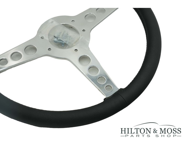 Jaguar E-type OEM T Leather Steering Wheel 15 inch Image 2