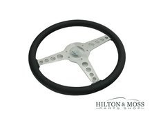 Jaguar E-type OEM T Leather Steering Wheel 15 inch Image 1