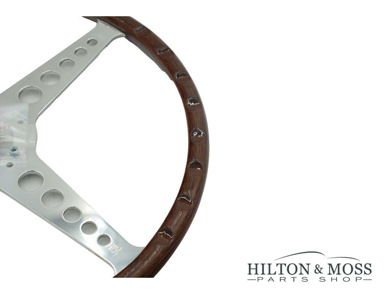 Jaguar E-Type - OEM T Mahogany Steering Wheel 15 inch Image 2