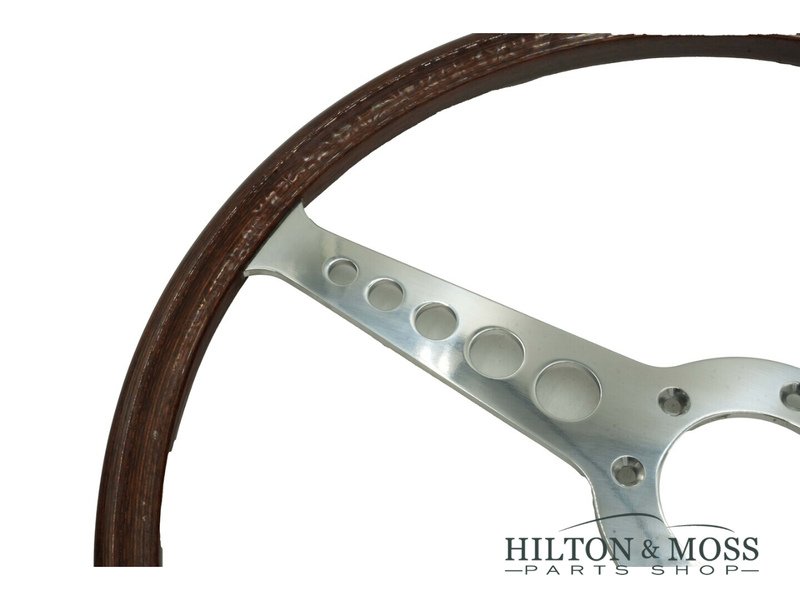 Jaguar E-Type - OEM T Mahogany Steering Wheel 16 inch Image 2