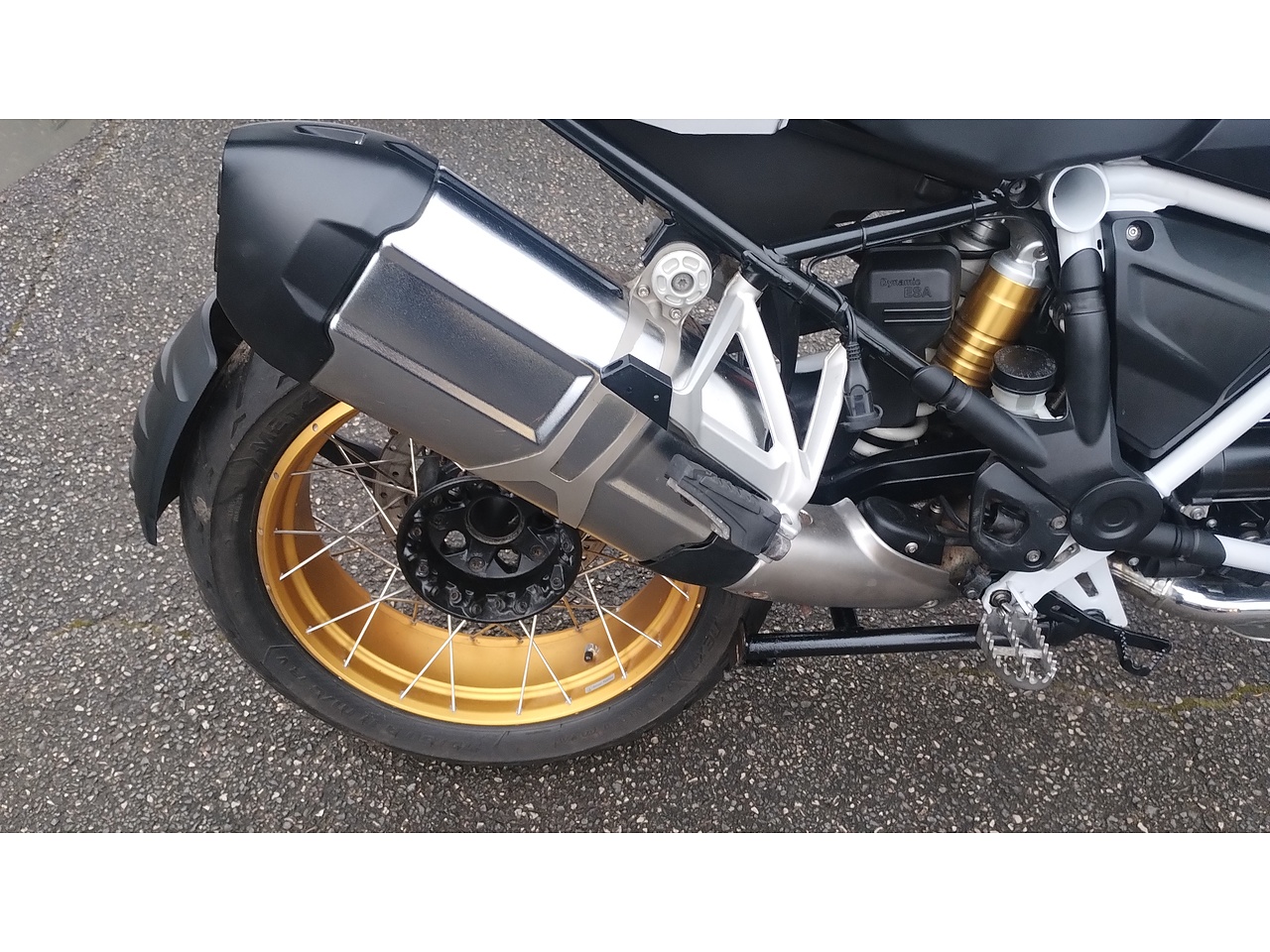 Modeer Per BMW R1250GS Rallye HP 2018-2023 (solo Per Sospensioni Sportive) Moto Supporto CNC Prolunga Cavalletto Cavalletto Laterale Pad R 1250 Gs Hp Accessori (Blu - 12