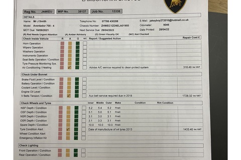 6.5 V12 LP 700-4 Coupe 2dr Petrol ISR 4WD Euro 5 (700 bhp)