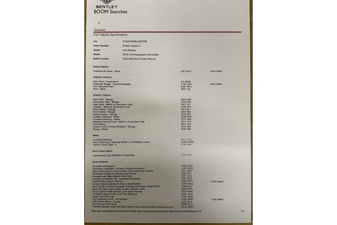 6.0 W12 GTC Supersports Convertible 2dr Petrol Auto 4WD Euro 6 (710 ps)