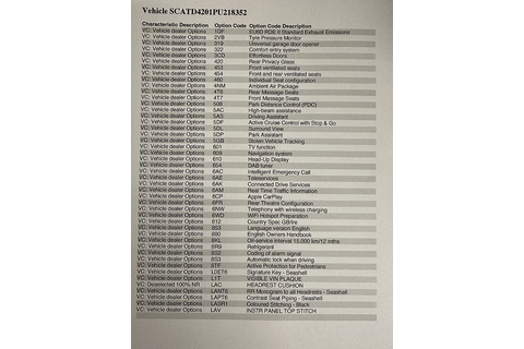 6.75 V12 Saloon 4dr Petrol Auto 4WD Euro 6 (EWB, 4 Seat) (571 ps)