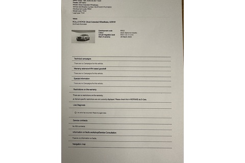 6.75 V12 Saloon 4dr Petrol Auto 4WD Euro 6 (EWB, 4 Seat) (571 ps)