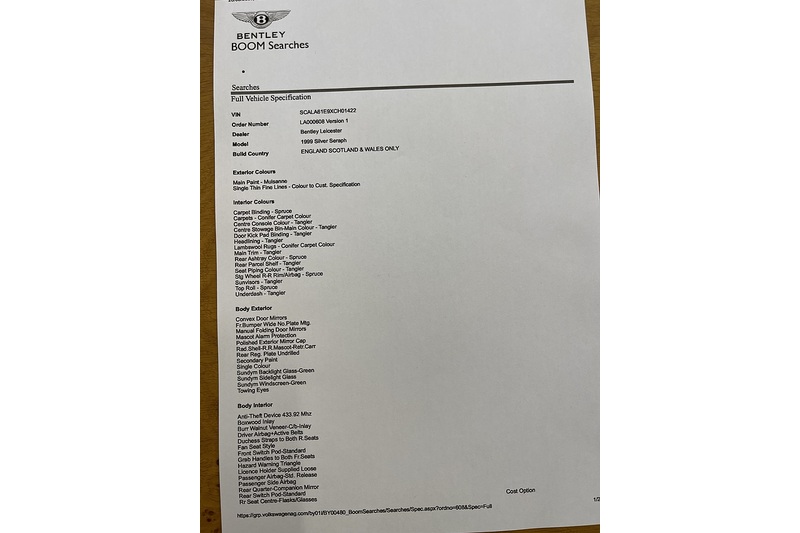Rolls-Royce Silver Seraph  - U371