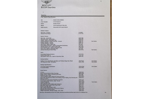 6.0 W12 GT Coupe 2dr Petrol Auto 4WD Euro 6 (635 ps)