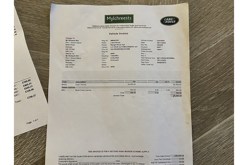 Land Rover Range Rover Sport Sdv6 Autobiography Sport - U395