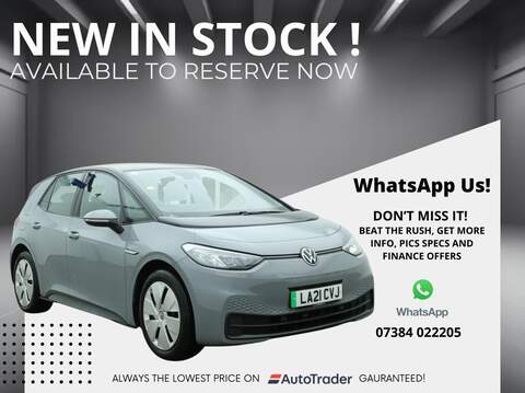 Volkswagen ID.3 Pro Performance 58kWh Life Hatchback 5dr Electric Auto (204 ps)