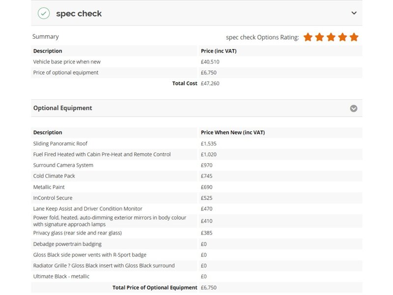 Jaguar 2.0 D180 R-SPORT SUV 5DR DIESEL AWD AUTO SUNROOF HEATED SEATS SAT NAV BLUETOOTH DAB STEREO REAR CAMERA PARKING AIDS JUST 2 OWNERS ONLY 67000 MILES SH 72-74 Mitcham Road
