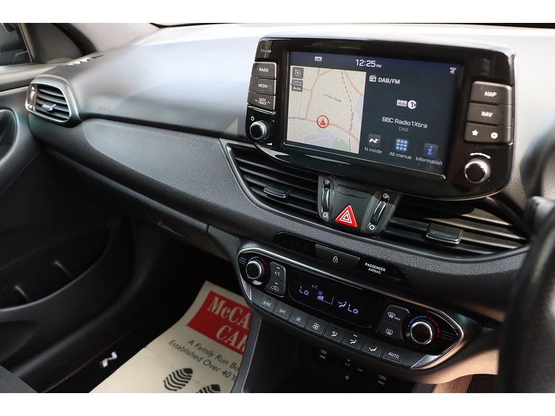 Hyundai 2.0 T-GDI N PERFORMANCE FASTBACK 5DR PETROL MANUAL HEATED SEATS SATNAV BLUETOOTH DAB RADIO APPLE CARPLAY REAR CAMERA PARKING AIDS ONLY 59000 MILES FSH 72-74 Mitcham Road