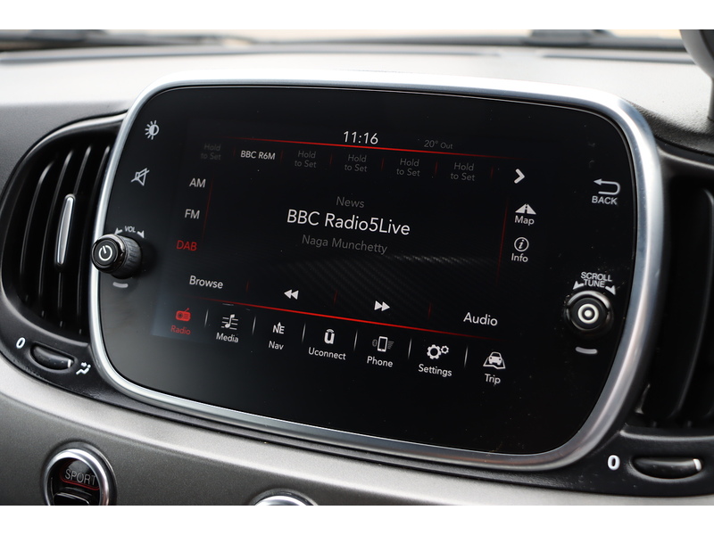 Abarth 1.4 T-JET TURISMO CABRIO 2DR PETROL MANUAL SAT NAV BLUETOOTH DAB STEREO APPLE CARPLAY PARKING AIDS SAME OWNER FOR 4 YEARS 70000 MILES FSH 6 SERVICES 72-74 Mitcham Road