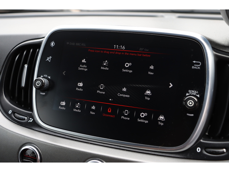 Abarth 1.4 T-JET TURISMO CABRIO 2DR PETROL MANUAL SAT NAV BLUETOOTH DAB STEREO APPLE CARPLAY PARKING AIDS SAME OWNER FOR 4 YEARS 70000 MILES FSH 6 SERVICES 72-74 Mitcham Road