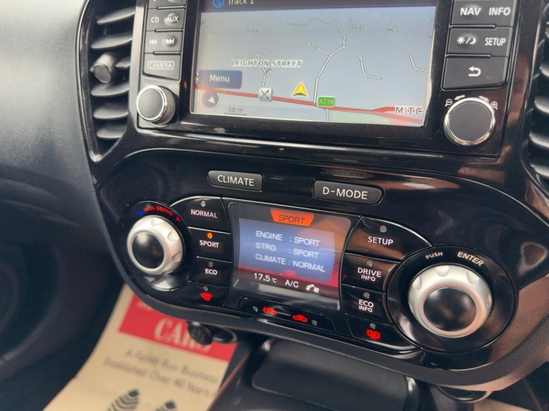 Nissan 1.2 DIG-T BOSE PERSONAL EDITION SUV 5DR PETROL MANUAL SAT NAV BLUETOOTH DAB STEREO CD PLAYER USB INPUT REAR CAMERA ONLY 38000 MILES SH NO ULEZ CHARGE 72-74 Mitcham Road