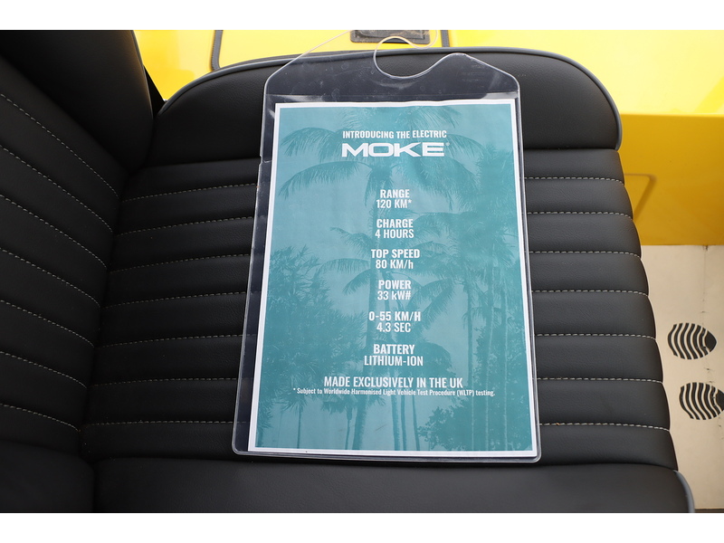 MOKE 0.0 4DR CONVERTIBLE ELECTRIC BLUETOOTH WITH MUSIC STREAMING DAB STEREO JUST 1 PRIVATE OWNER FROM NEW ONLY 35 MILES NO ULEZ CHARGE 72-74 Mitcham Road