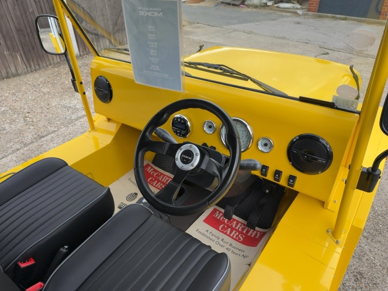 MOKE 0.0 4DR CONVERTIBLE ELECTRIC BLUETOOTH WITH MUSIC STREAMING DAB STEREO JUST 1 PRIVATE OWNER FROM NEW ONLY 35 MILES NO ULEZ CHARGE 72-74 Mitcham Road