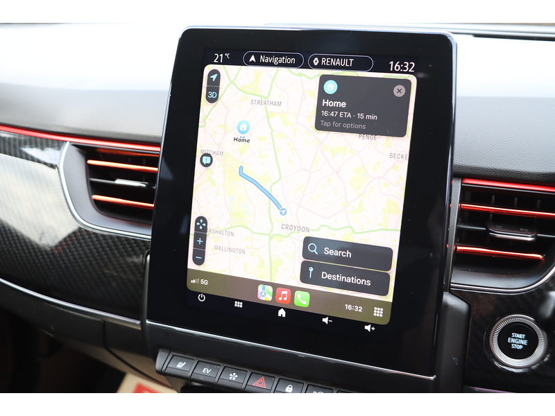 Renault 1.6 E-TECH R.S. LINE SUV 5DR PETROL HYBRID 2WD AUTO HEATED SEATS SAT NAV BLUETOOTH APPLE CARPLAY REAR CAMERA PARKING AIDS JUST 1 OWNER 61000 MILES FSH 72-74 Mitcham Road