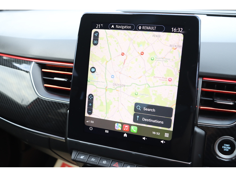 Renault 1.6 E-TECH R.S. LINE SUV 5DR PETROL HYBRID 2WD AUTO HEATED SEATS SAT NAV BLUETOOTH APPLE CARPLAY REAR CAMERA PARKING AIDS JUST 1 OWNER 61000 MILES FSH 72-74 Mitcham Road