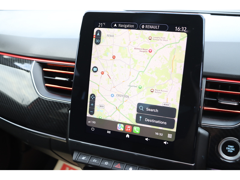 Renault 1.6 E-TECH R.S. LINE SUV 5DR PETROL HYBRID 2WD AUTO HEATED SEATS SAT NAV BLUETOOTH APPLE CARPLAY REAR CAMERA PARKING AIDS JUST 1 OWNER 61000 MILES FSH 72-74 Mitcham Road