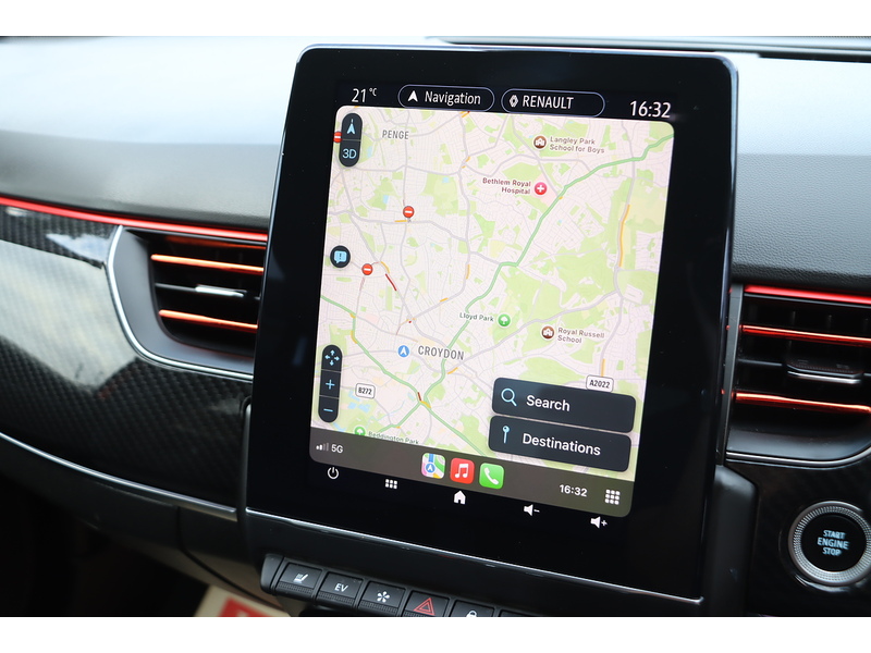 Renault 1.6 E-TECH R.S. LINE SUV 5DR PETROL HYBRID 2WD AUTO HEATED SEATS SAT NAV BLUETOOTH APPLE CARPLAY REAR CAMERA PARKING AIDS JUST 1 OWNER 61000 MILES FSH 72-74 Mitcham Road